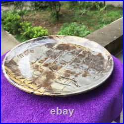 3.36Lb Chinese Painting Stone plate with Beautiful Pattern Furnishing article