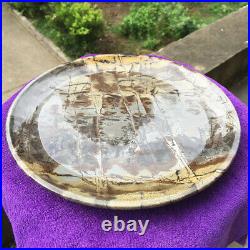 3.36Lb Chinese Painting Stone plate with Beautiful Pattern Furnishing article