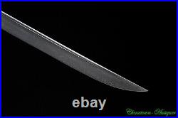 54 Chinese Dragon Miao Knife Sabre Sharp Sword Pattern Steel Full Tang #3008