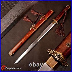 78CM Folded Steel Chinese Tang Dynasty Dao Katakirihadukuri Rosewood Sword