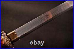 78CM Folded Steel Chinese Tang Dynasty Dao Katakirihadukuri Rosewood Sword