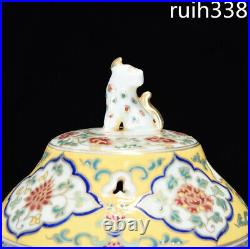 8 Old Chinese Mingxuande five color Crane pattern Incense burner Collection