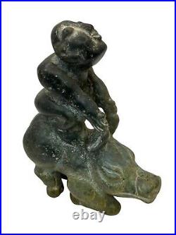 Antique Hongshan Carved Figurine Chinese Asian Art Pig Dragon Jade