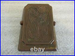 Antique Tiffany Studios 1762 Bronze Chinese Pattern Desk Letter Paperclip Holder