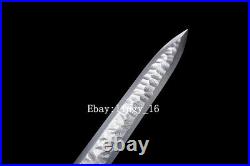 Battle Ready Chinese Sword Damascus Steel Hammer Pattern Jian Dao Han Dynasty