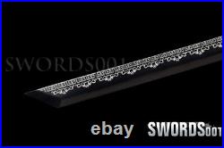 Black Dragon Scabbard Tang Dynasty Chinese Sword Carbon Steel Plating Pattern