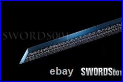 Carbon Steel Blue Blade Exquisite Pattern Chinese Tang Dynasty Sword 44 in