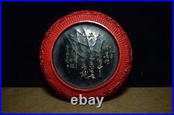 Chinese Antique Vintage Lacquerware Exquisite Dragon Pattern Box Collection Art