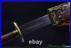 Chinese Dao Ming Qing Sword Pattern Steel Full Tang Blade Sharp Battle Ready4324