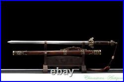 Chinese Imperial Sword Pattern Steel Full Tang Blade Sharp Battle Ready #4231