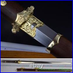 Chinese Jian Tang Sword Pattern Steel Full Tang Blade Battle Ready Sharp #4291