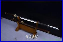 Chinese Jian Tang Sword Pattern Steel Full Tang Blade Battle Ready Sharp #4291