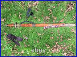 Chinese KungFu/TaiChi Dao Sword Damascus Steel Blade Sharp WuShu Peony Qing Jian