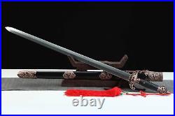 Chinese Kungfu Tai Ji Jian Patterned Steel Excercise TaiChi Hard Sword -Y1110