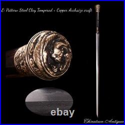 Chinese Single handed Battle Sword Pattern Steel Sharp with Clay Tempered #5262