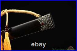 Chinese Sword ChengYing Jian Pattern Steel Octahedral Blade Battle Ready #6358