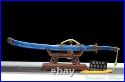 Chinese Sword King Dao Pattern Steel Clay Tempered Full Tang Battle Ready #4577