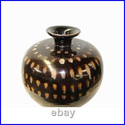 Chinese Ware Brown Black Pattern Glaze Ceramic Jar Vase ws1268