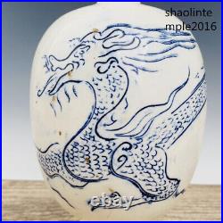 Chinese antiques Song dynasty porcelain manual Dragon pattern vase Collection