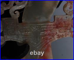 Chinese culture han dynasty style Dragon Head Handle Knife! Chi-dragon pattern