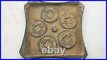 Chinese old coins, Cast Iron casting mold, seal pattern inscription, coi