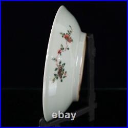 Collect Chinese porcelain Colorful flower and bird pattern appreciation plate