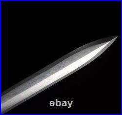 Handmade Rosewood Chinese Sword Han Jian Long Damascus Folded Steel Blade Sharp