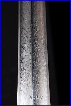 Handmade Sword Quality Qing Jian Concave Feather Pattern Chinese Double Edged