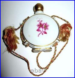 Herend Antique Porcelain Scent / Perfume Bottle -Chinese Rose Gilt Pattern, MINT