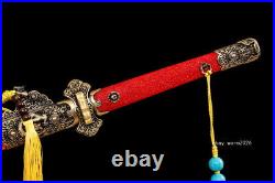 High Quality Pattern Folded Steel Sword Chinese Tang Dao Sharp Genuine Ray Skin