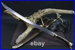 High quality Chinese sword qing dao blacksmithing pattern steel blade