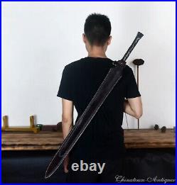 Ouyezi Chunjun Sword Rotary Forging Pattern Steel Darksteel Sharp Phurba #5400