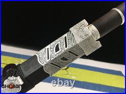 Pattern Plated Blade Chinese Sword Han Dynasty Ruyi Jian Damascus Folded Steel