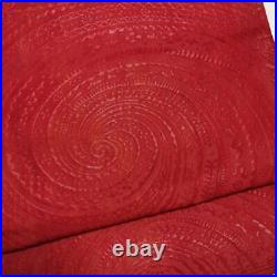 Puffer Weave Pure Silk Stylish Bag Vortex Chinese Round Pattern Semi Antique