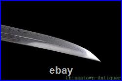 Qianlong Qing Sword Pattern Steel Blood Groove Blade Dao Battle Ready Sharp#4907