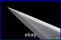 Taoism Phoenix 7-Star XuanKui Sword Pattern Steel Blade Full Tang Sharp #2220