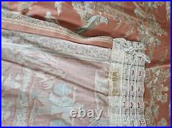Vintage Jonelle(John Lewis) Salmon Pink'Ban Tai' chinese style pattern curtains